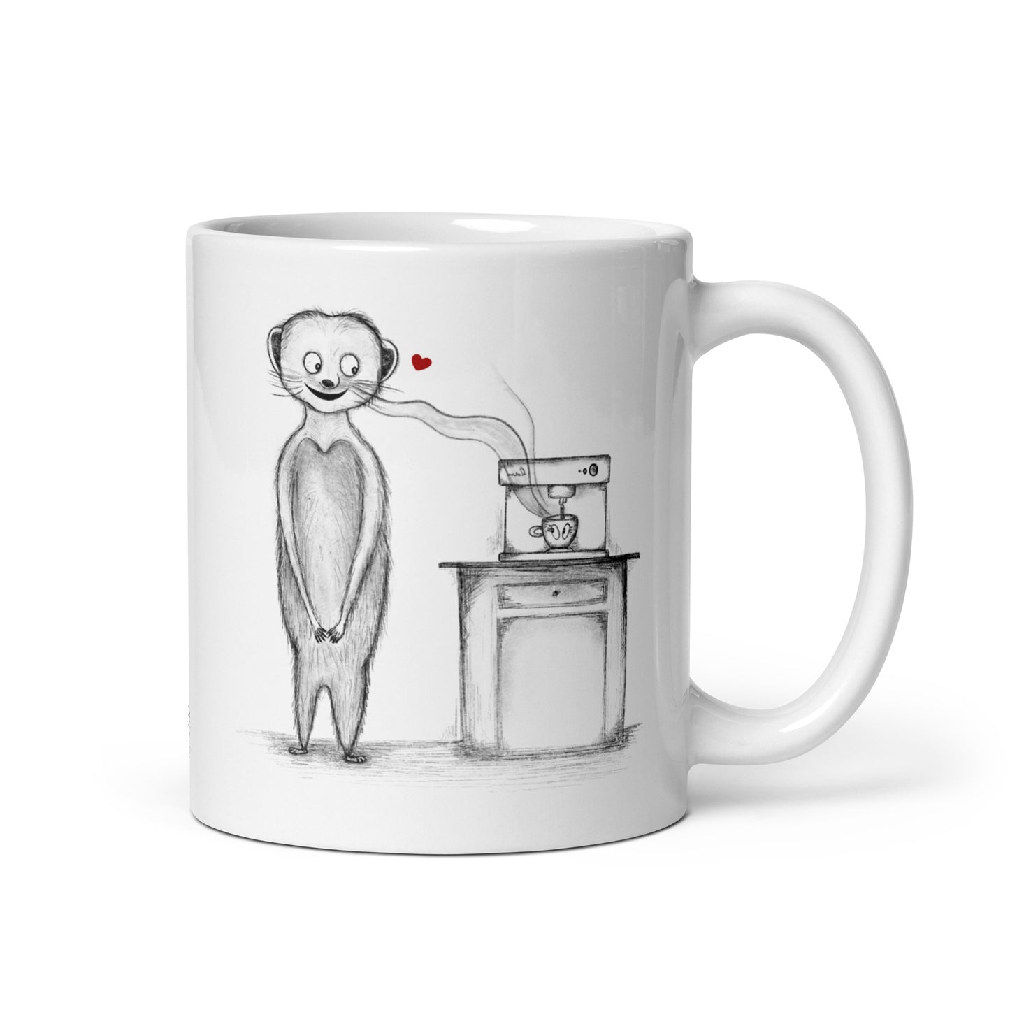 Meerkat in Love Ceramic Mug